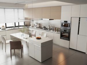 Beige Kitchen Cabinets