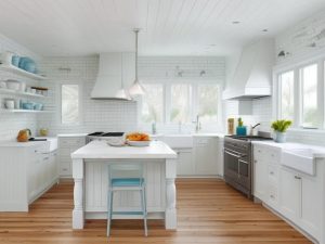 Modern Beadboard Cabinets