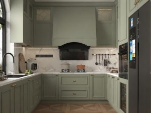 Modern Green Cabinets