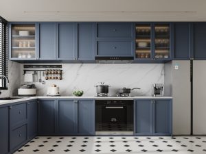 Modern Blue Cabinets