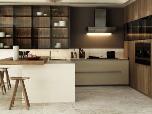 Taupe Kitchen Cabinets