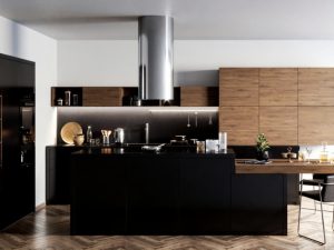 Black Contemporary Kitchens