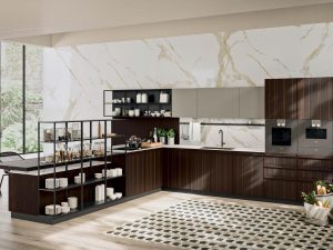 Modern Dark Wood Kitchen