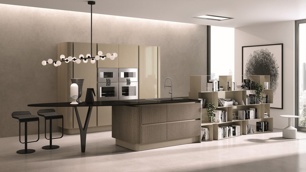 Taupe Kitchen Cabinets