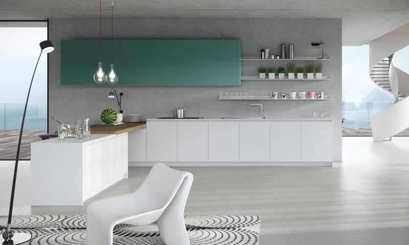 White shaker kitchen