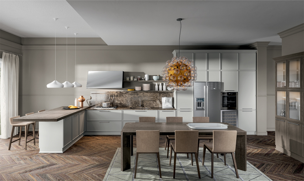 White Washed Oak Cabinets