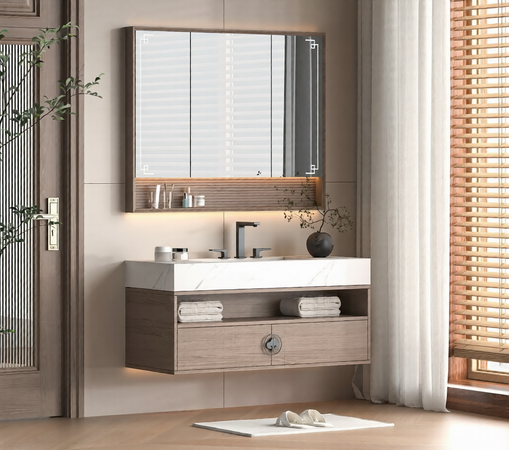 Teak Bathroom Vanity