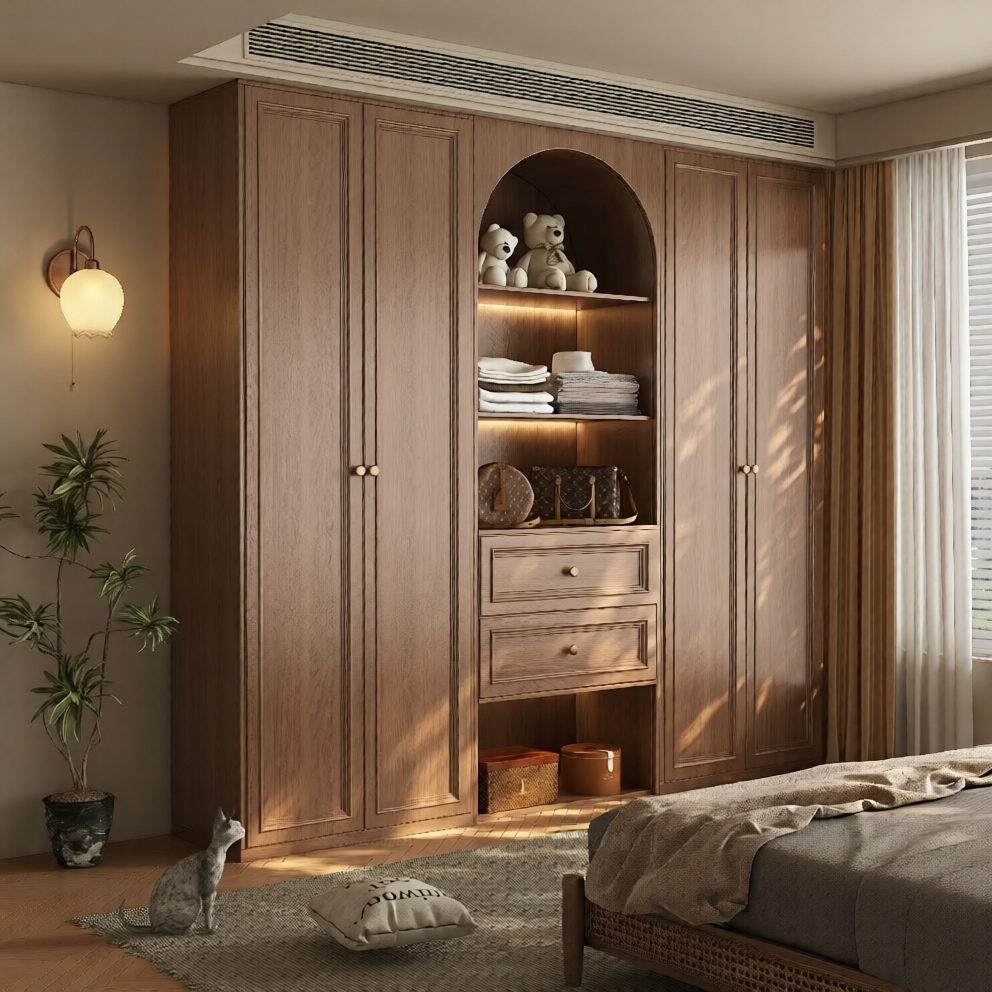Solid Wood Wardrobe
