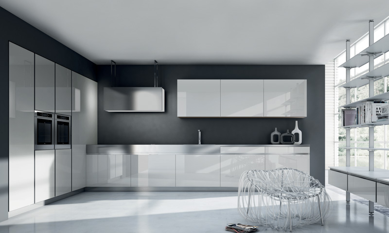 Modern Lacquer Kitchen Cabinets