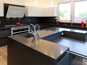 Modern Black Kitchen Cabinets