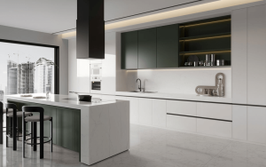 Small Kitchen Two-Tone Layouts