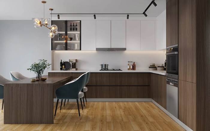 Modern Cherry Kitchen Cabinet