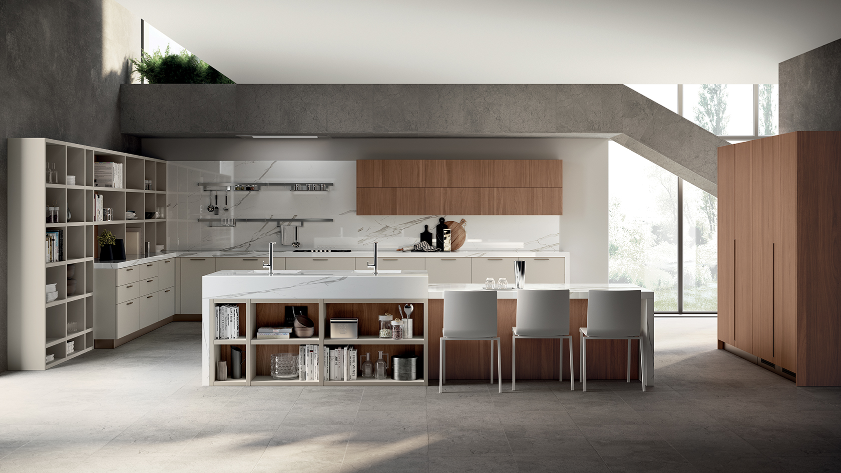 Modern Oak Kitchen Cabinets