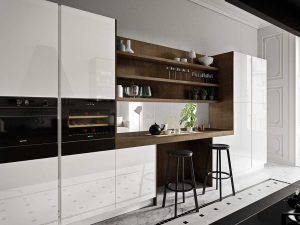 Modern White Oak Kitchen Cabinets