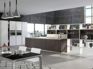 Aura Wood Grain Cabinets
