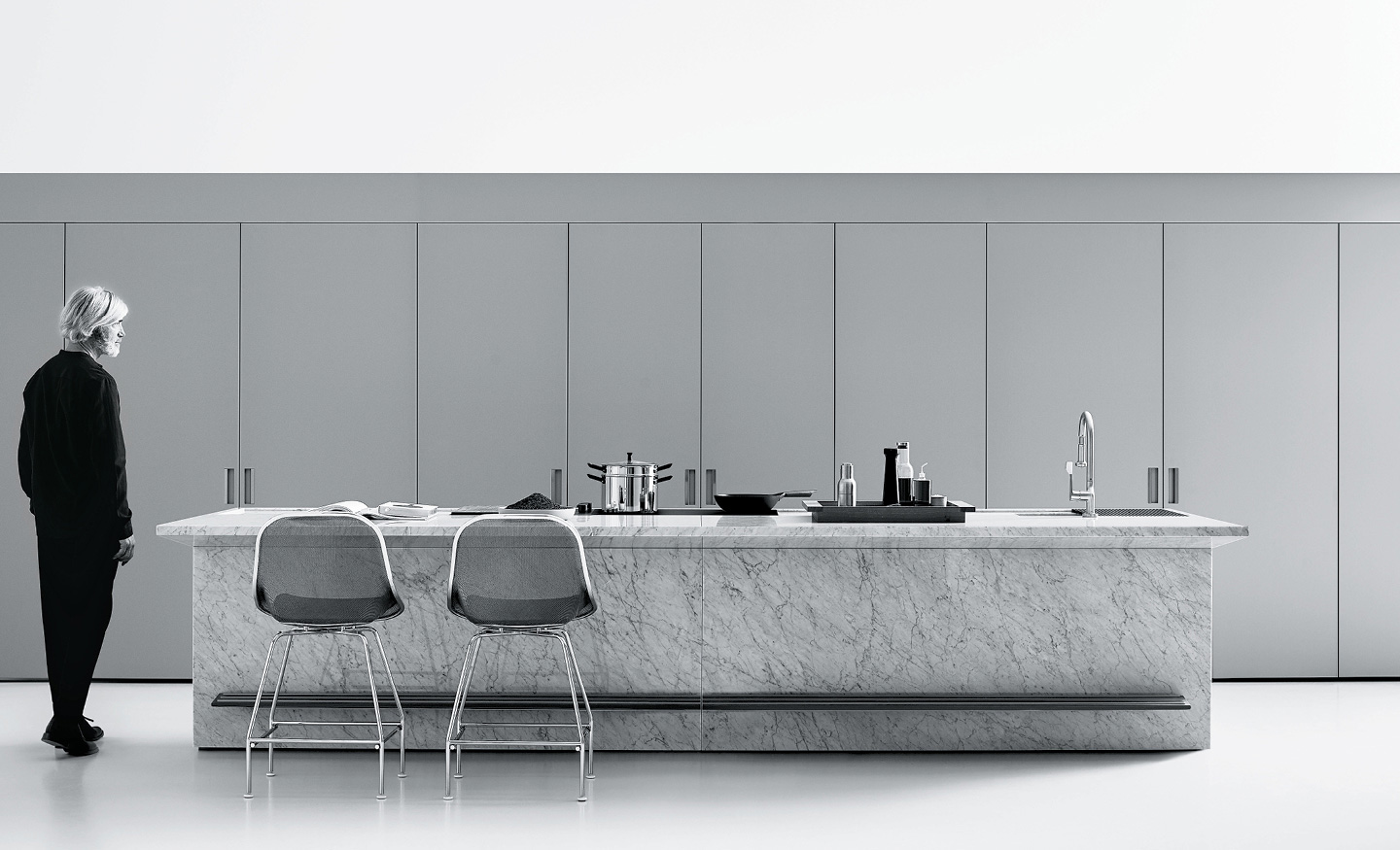 Modern Blue Kitchen Cabinets