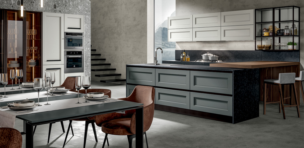 Modern Kitchen Cabinets Designed for Compact Living