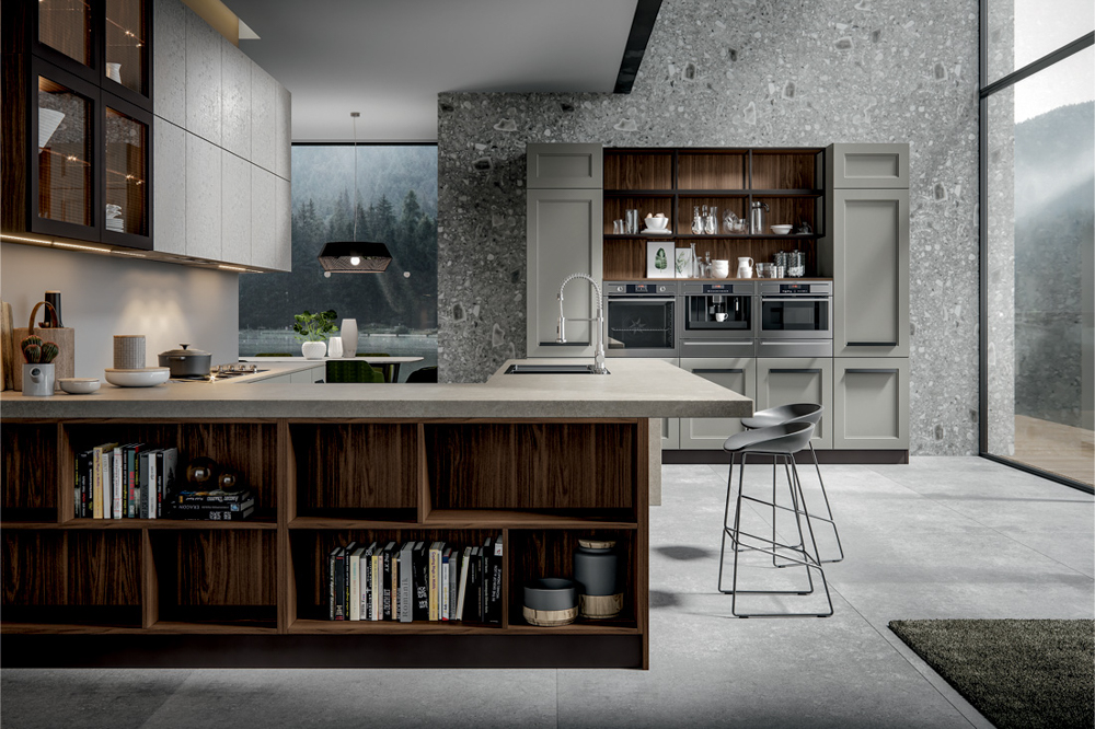 Modern Kitchen Cabinets with Integrated LED Lighting